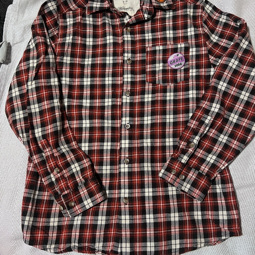 Pixar Red and Black Plaid Shirt flannel